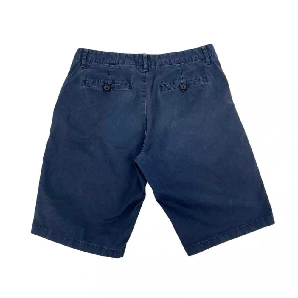 Bonobos Shorts Mens Size 30 Navy Chinos Classic Stretch Cotton Broken-in 11in